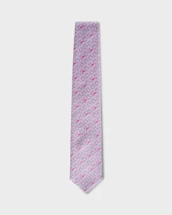 Pink Squirrel Pattern Tie