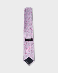Pink Squirrel Pattern Tie