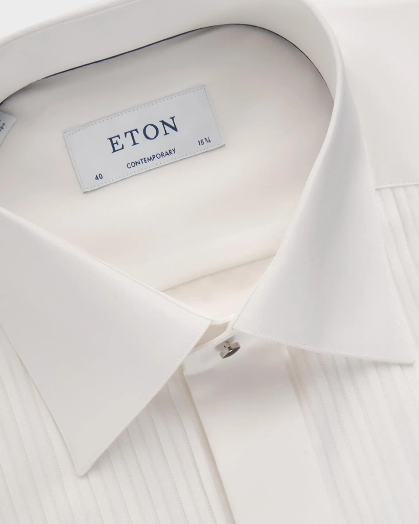 Plisse White Dinner Shirt