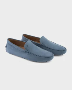 Powder Blue Gommino Nubuck Driving Shoes
