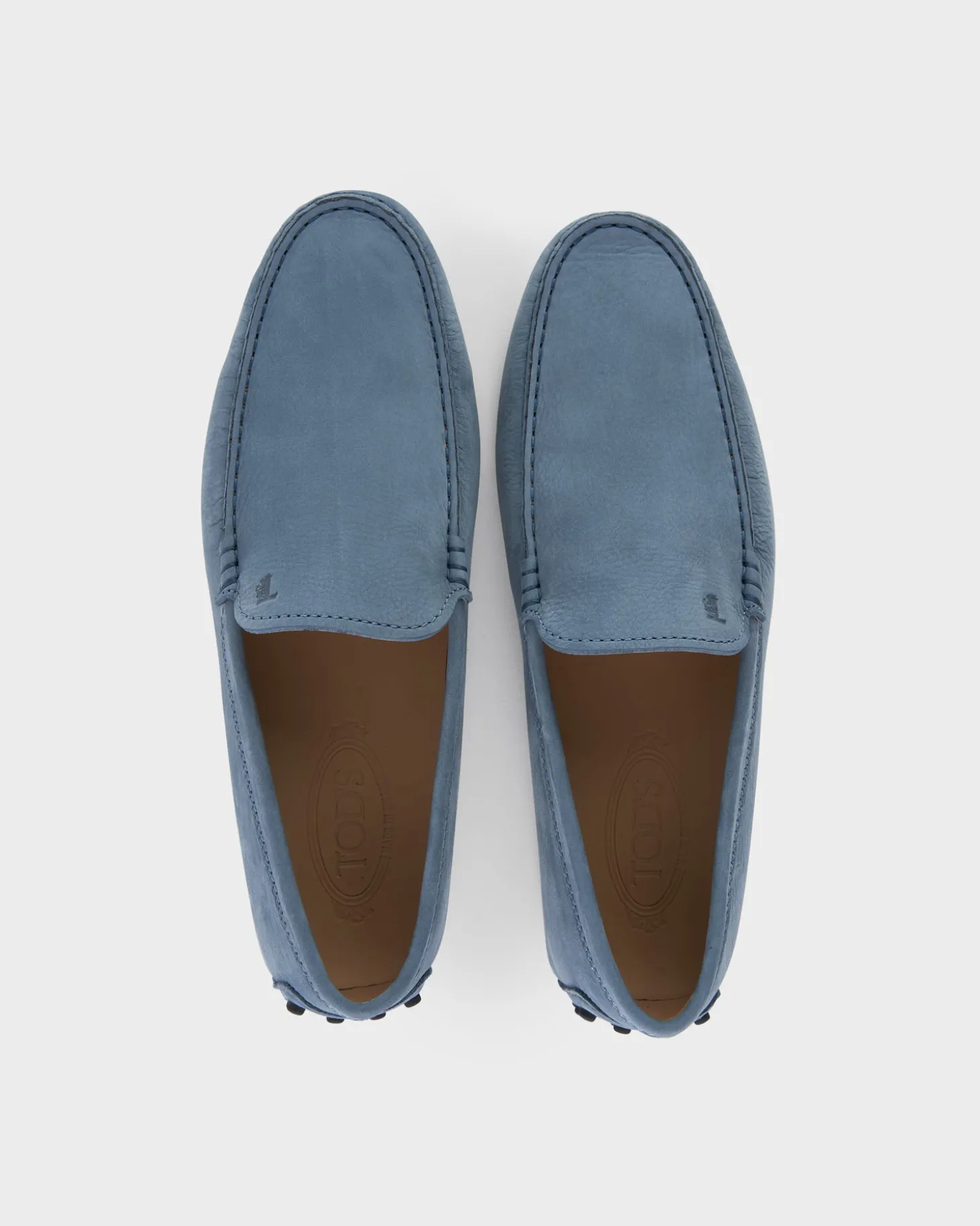 Powder Blue Gommino Nubuck Driving Shoes
