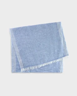 Powder Blue Linen Scarf
