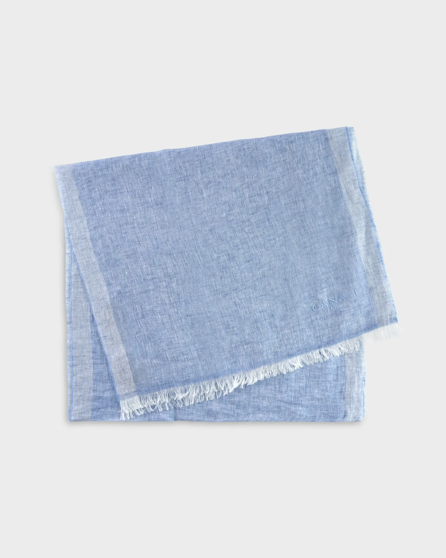Powder Blue Linen Scarf