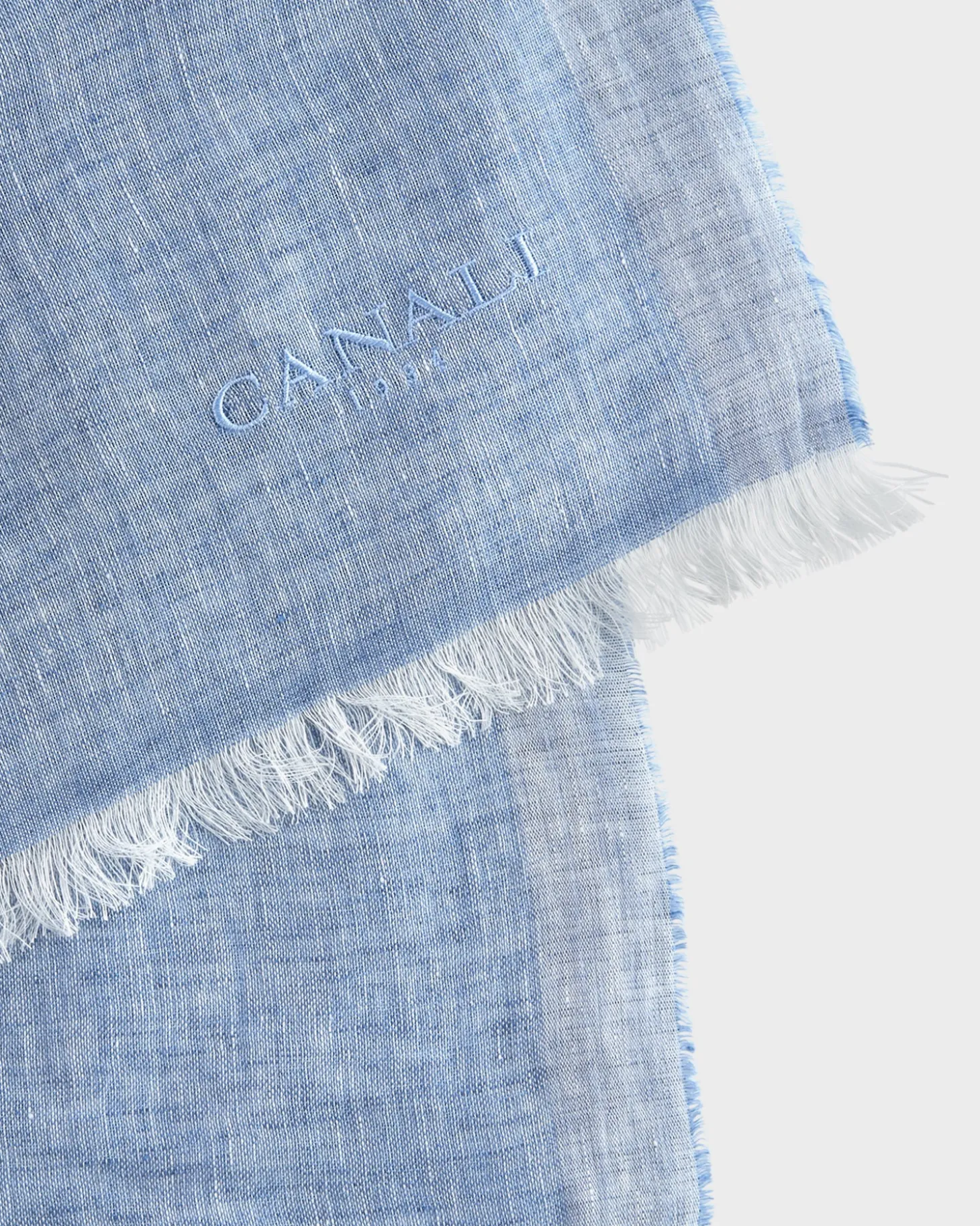 Powder Blue Linen Scarf