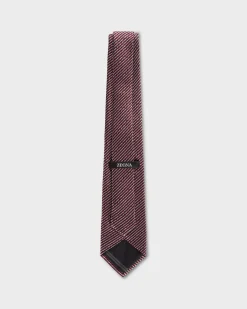 Red White And Blue Striped Abstract Pattern Tie