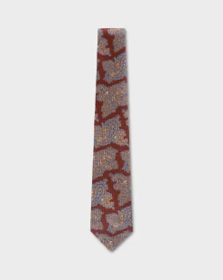 Rust Paisley Tie