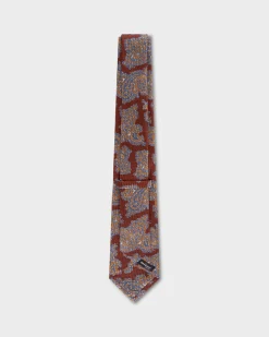 Rust Paisley Tie