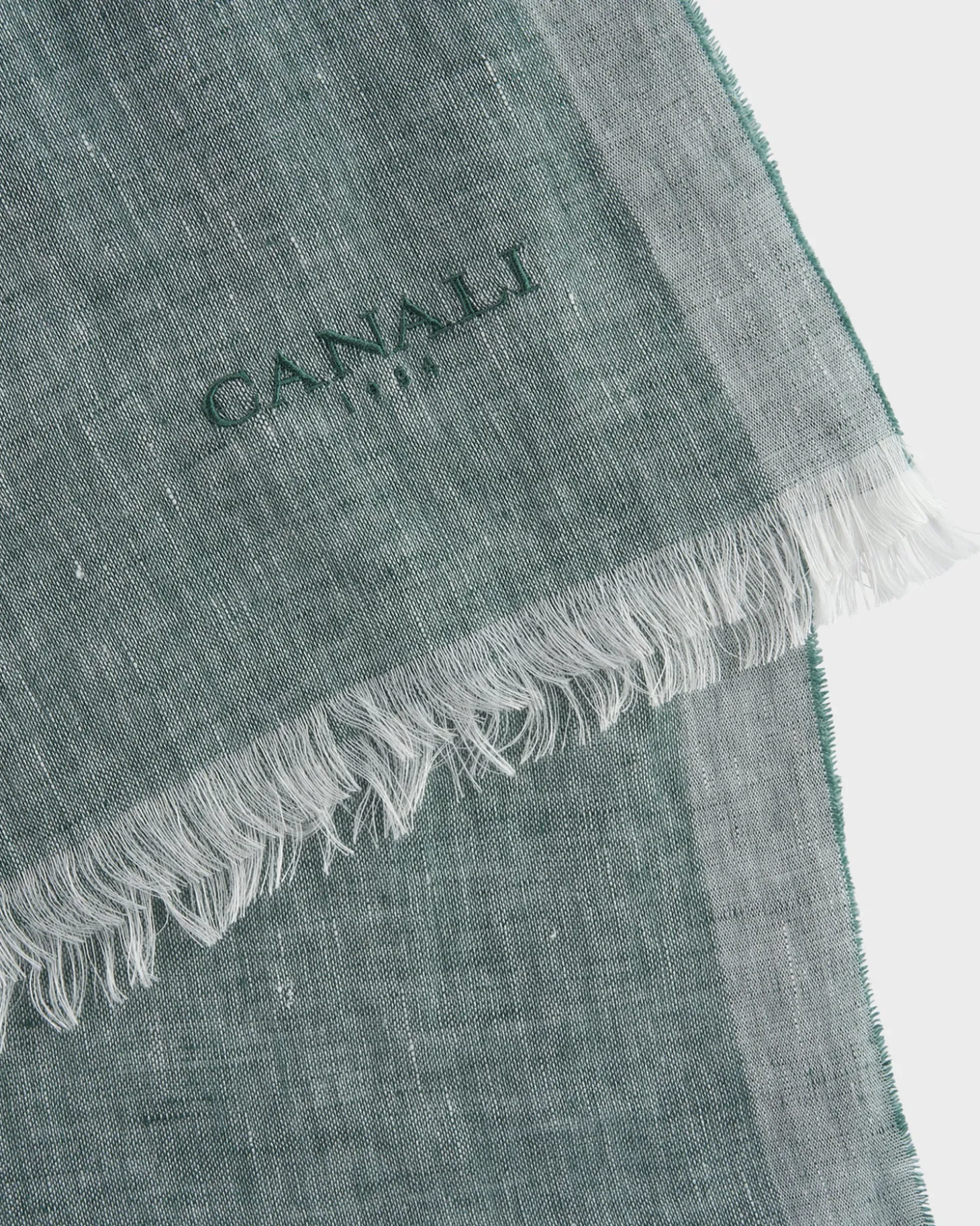 Sage Green Linen Scarf