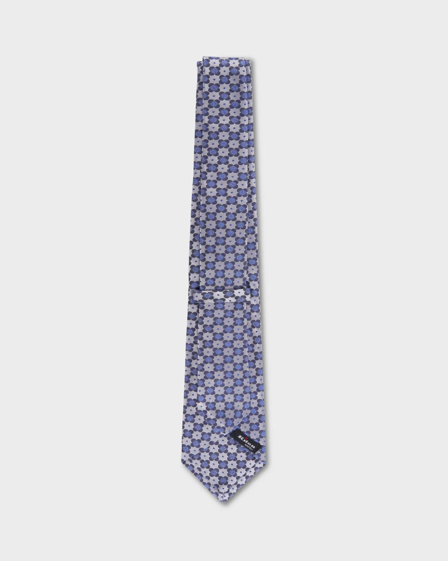Silver Flower Design Tie
