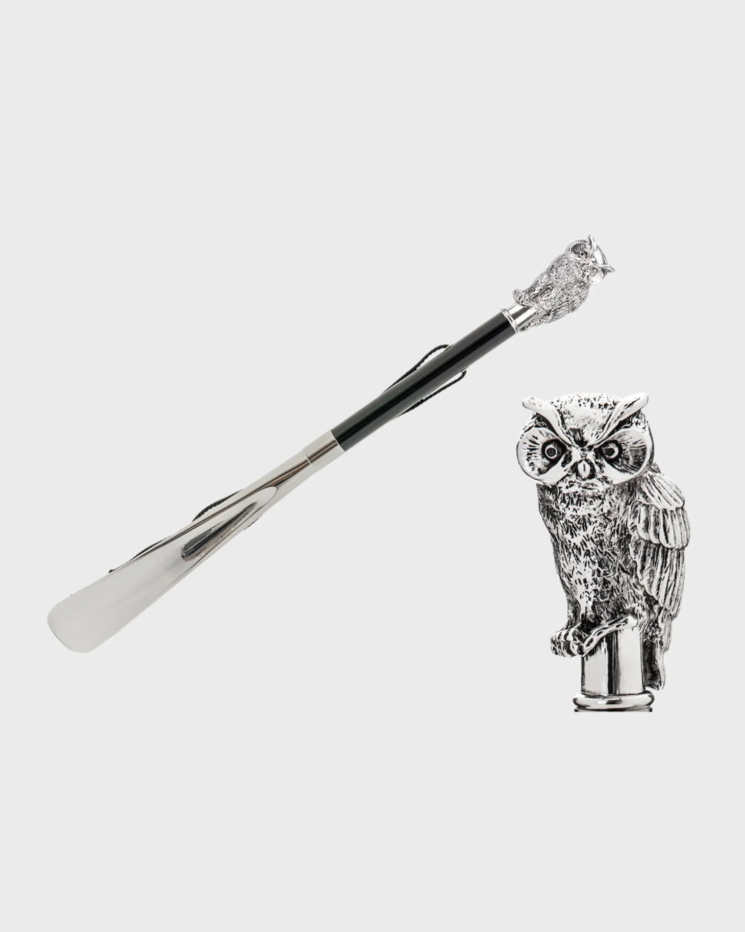 Silver Owl Shoe Horn