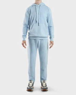 Sky Blue Cotton Fleece Hoodie