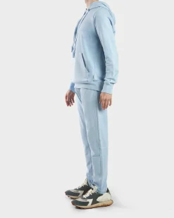 Sky Blue Cotton Fleece Hoodie