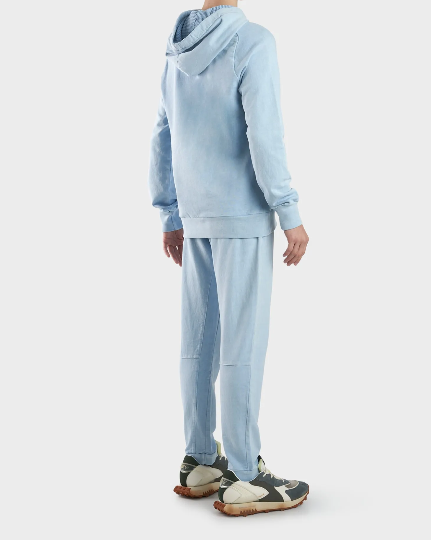 Sky Blue Cotton Fleece Hoodie