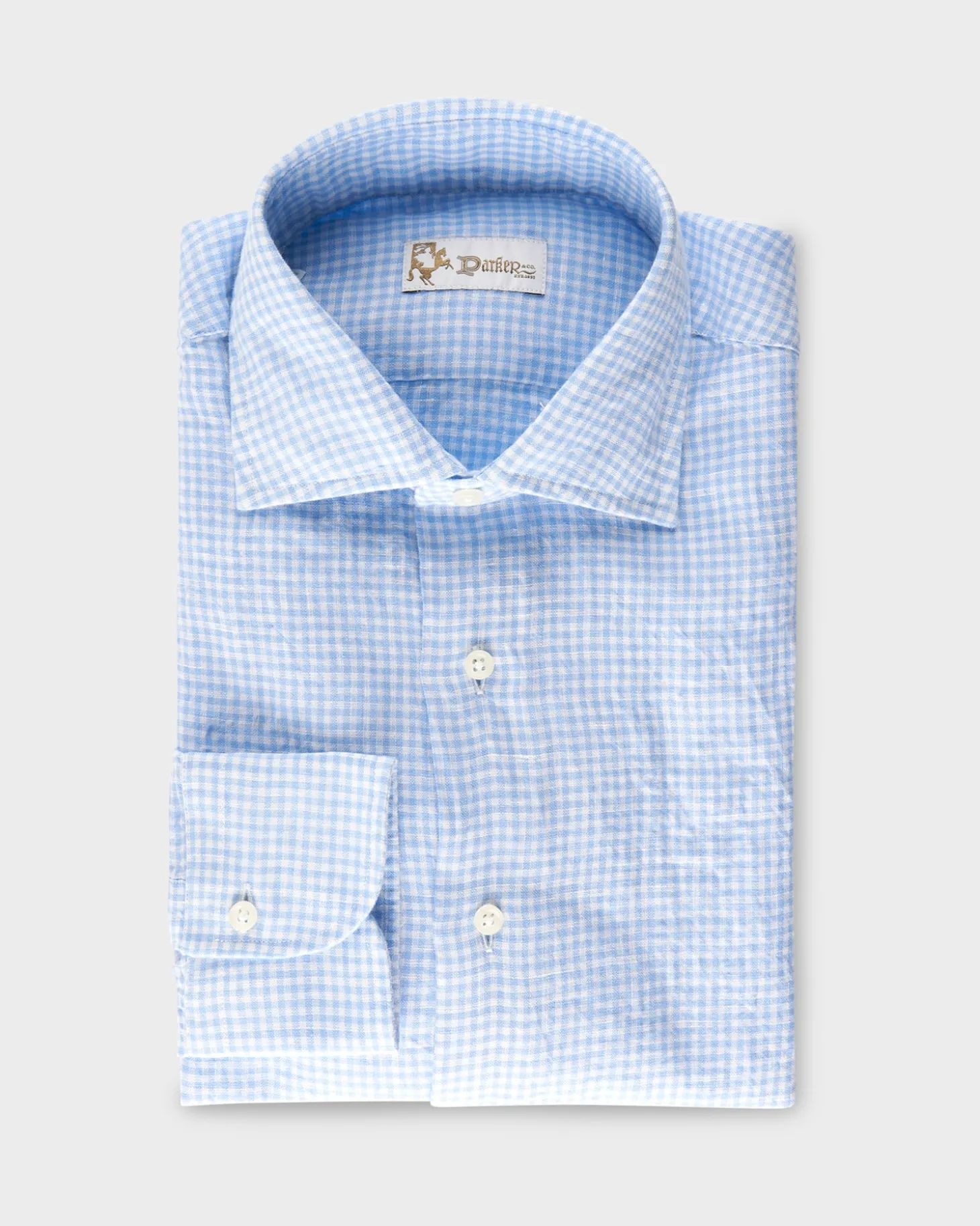 Sky Blue Gingham Shirt