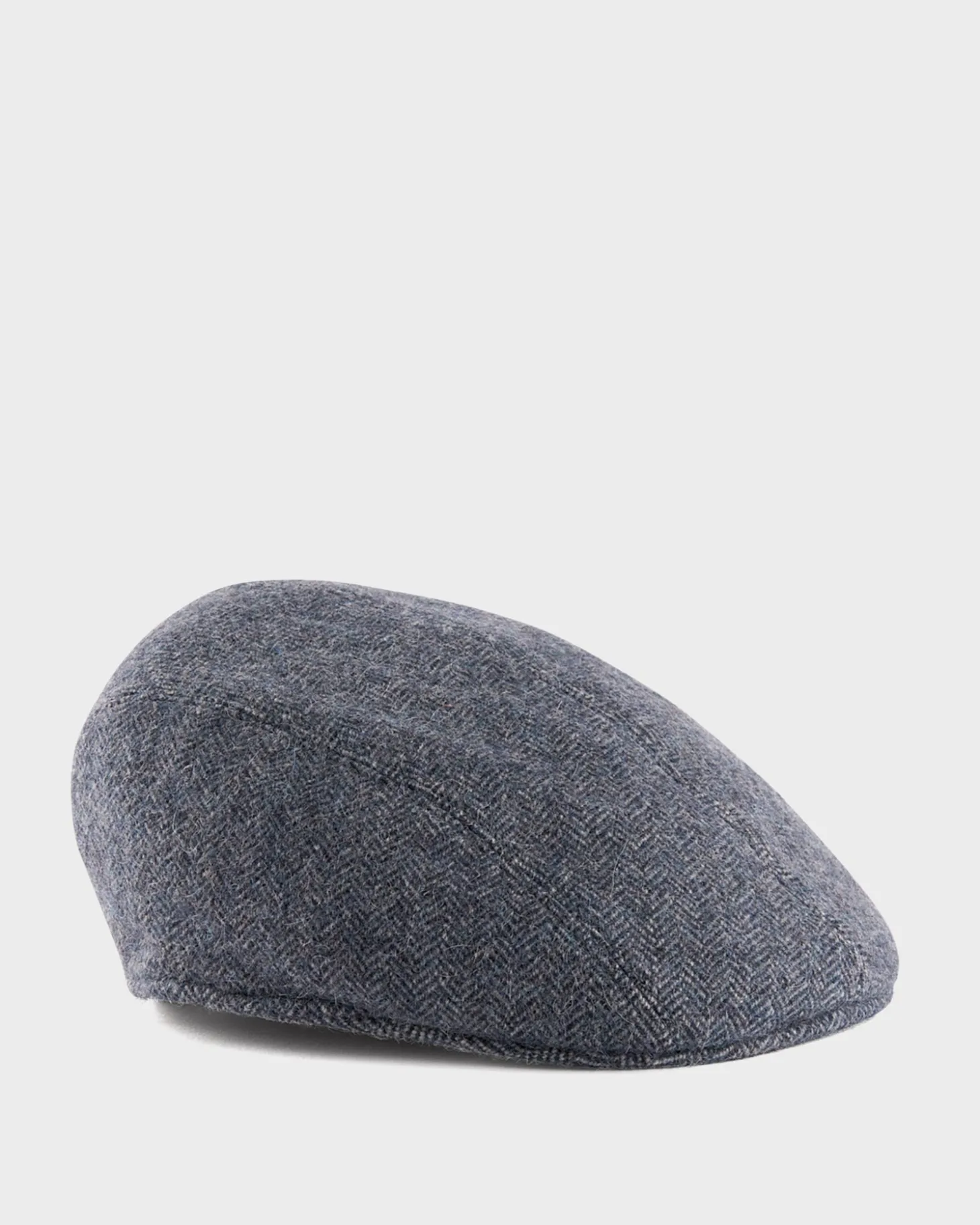 Steel Wool Herringbone Baker Boy Cap