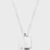 Sterling Silver Gudo Rectangular Necklace