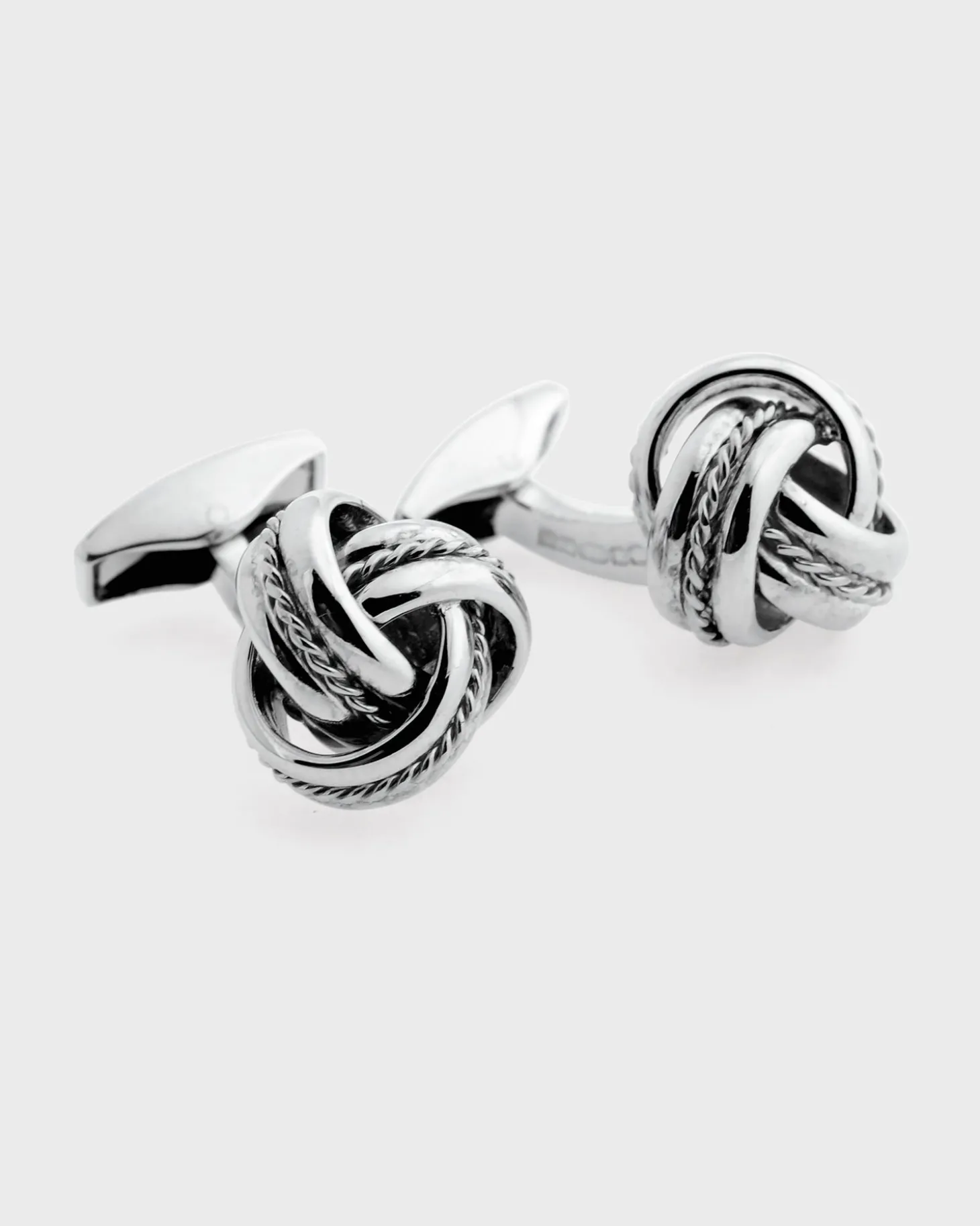 Sterling Silver Royal Cable Knot Cufflinks