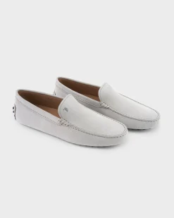Stone Grey Gommino Nubuck Driving Shoes