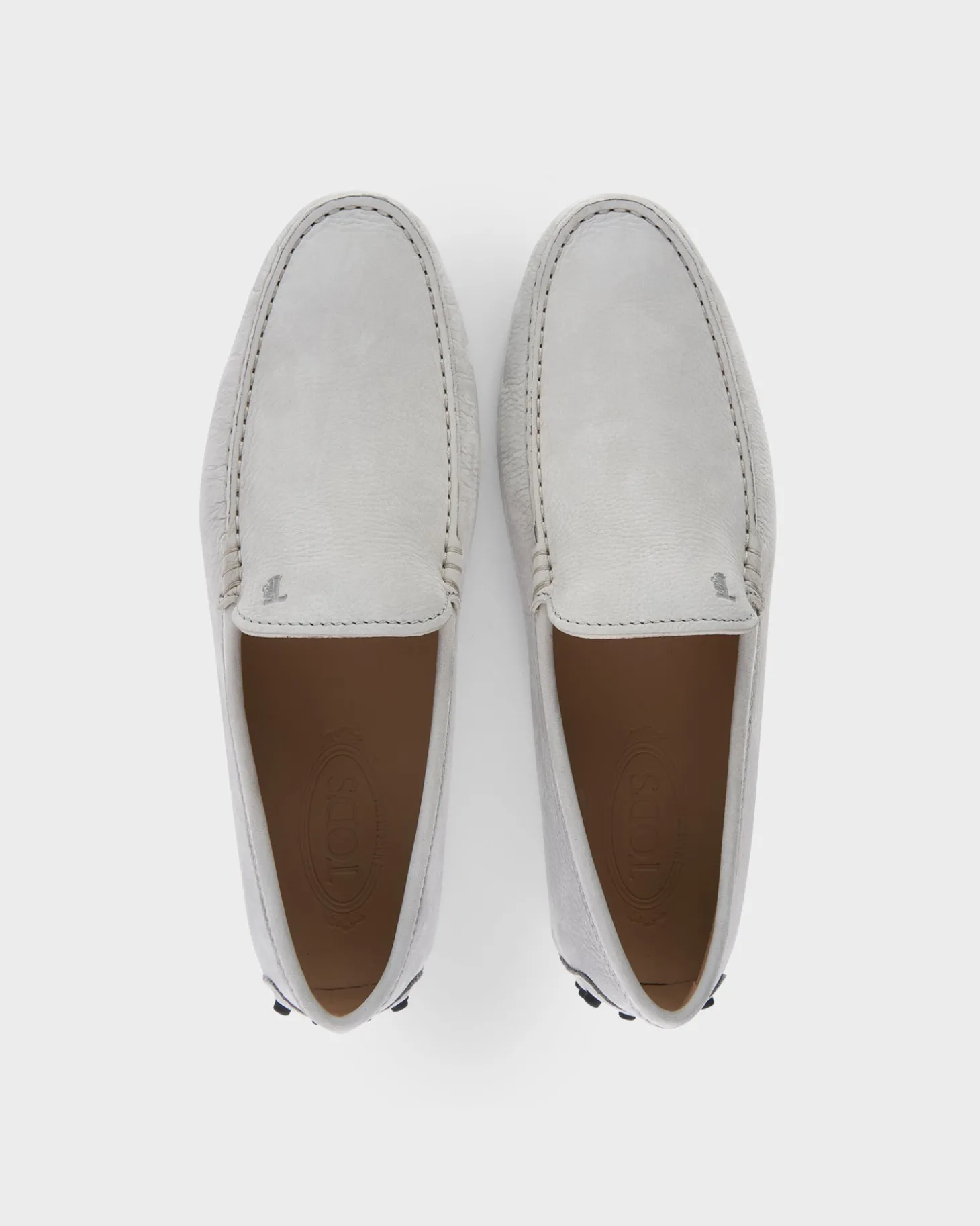 Stone Grey Gommino Nubuck Driving Shoes