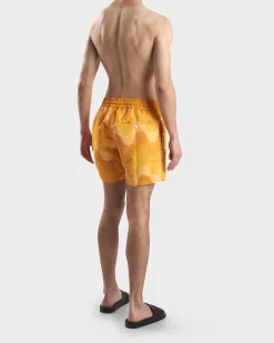 Sunset Yellow Sport Swim Shorts Copacabana Grade Print