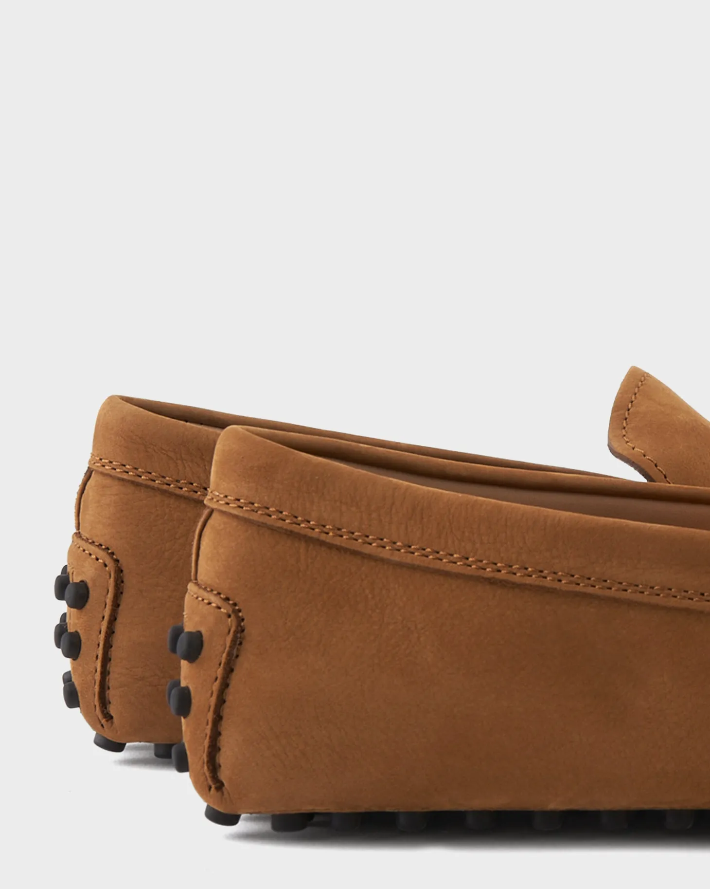 Tan Gommino Nubuck Driving Shoes