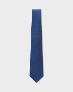Textured Blue Silk Tie