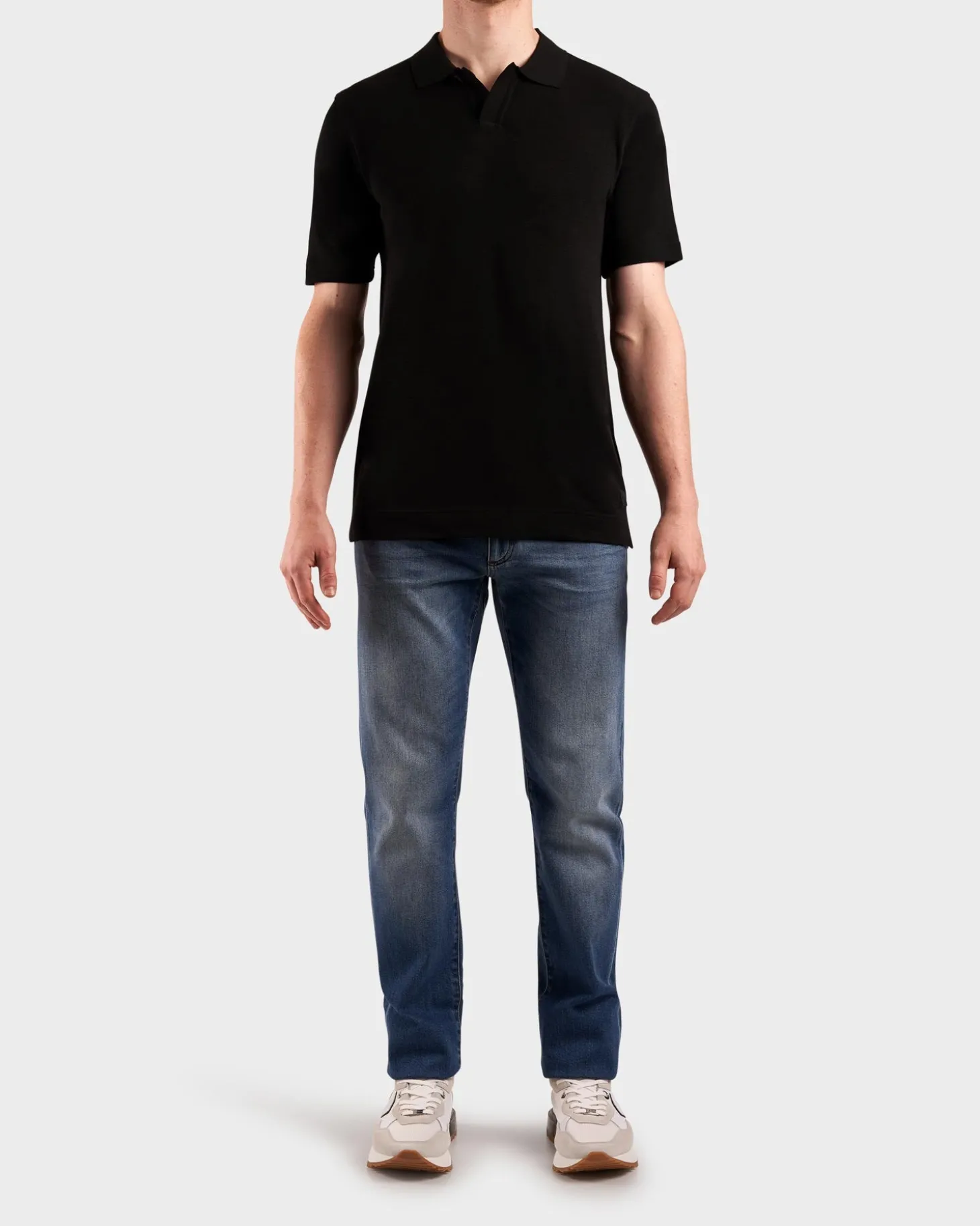 Utility Blue Stretch Cotton City Jeans
