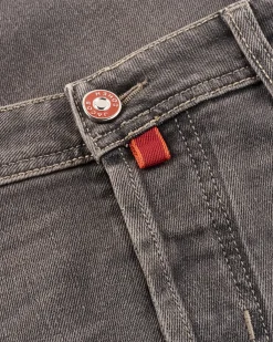Vintage Grey Slim Fit Cotton Jeans
