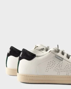 White Black And Emerald John Sneakers