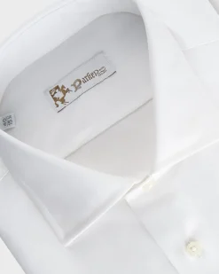 White Check Microstructure Cotton Shirt