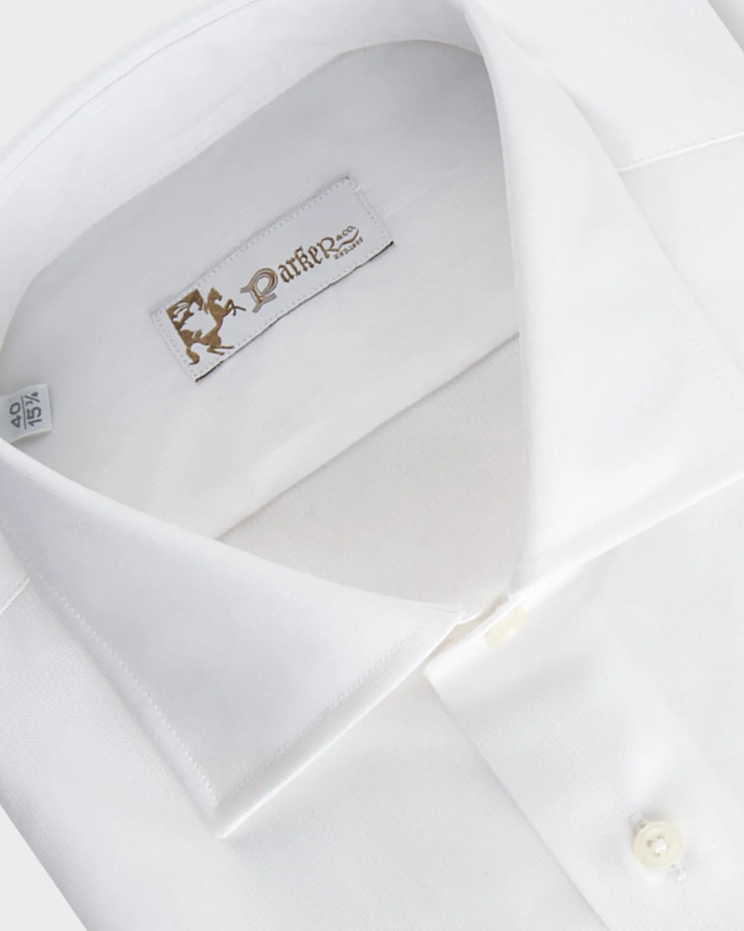 White Check Microstructure Cotton Shirt