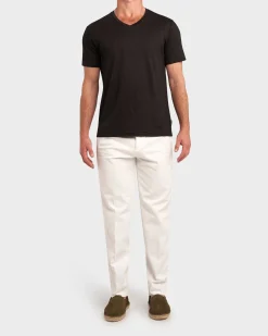 White Cotton Chinos