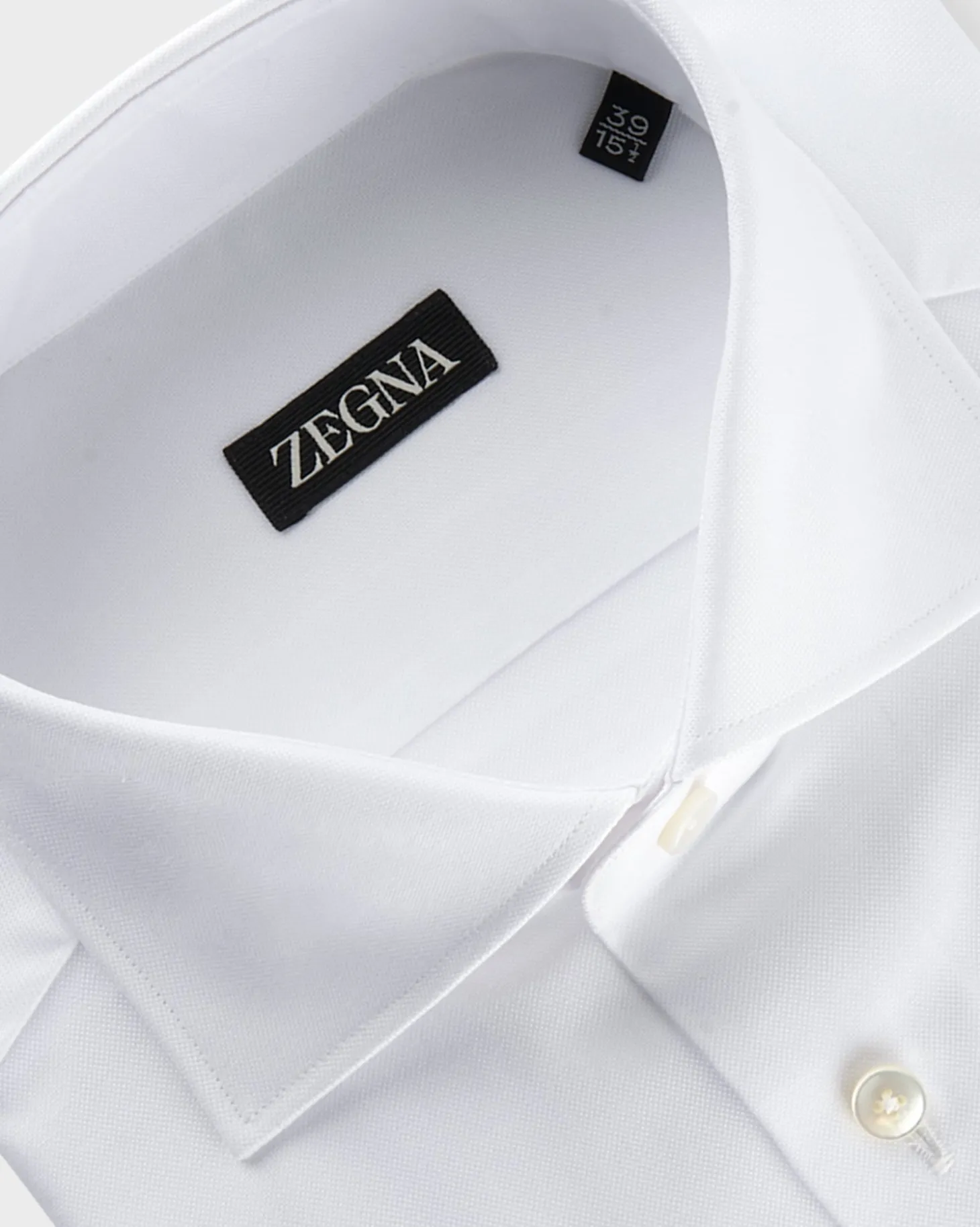 White Cotton French Cuff Shirt