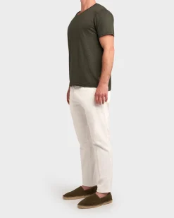 White Cotton New Barcelona Chinos