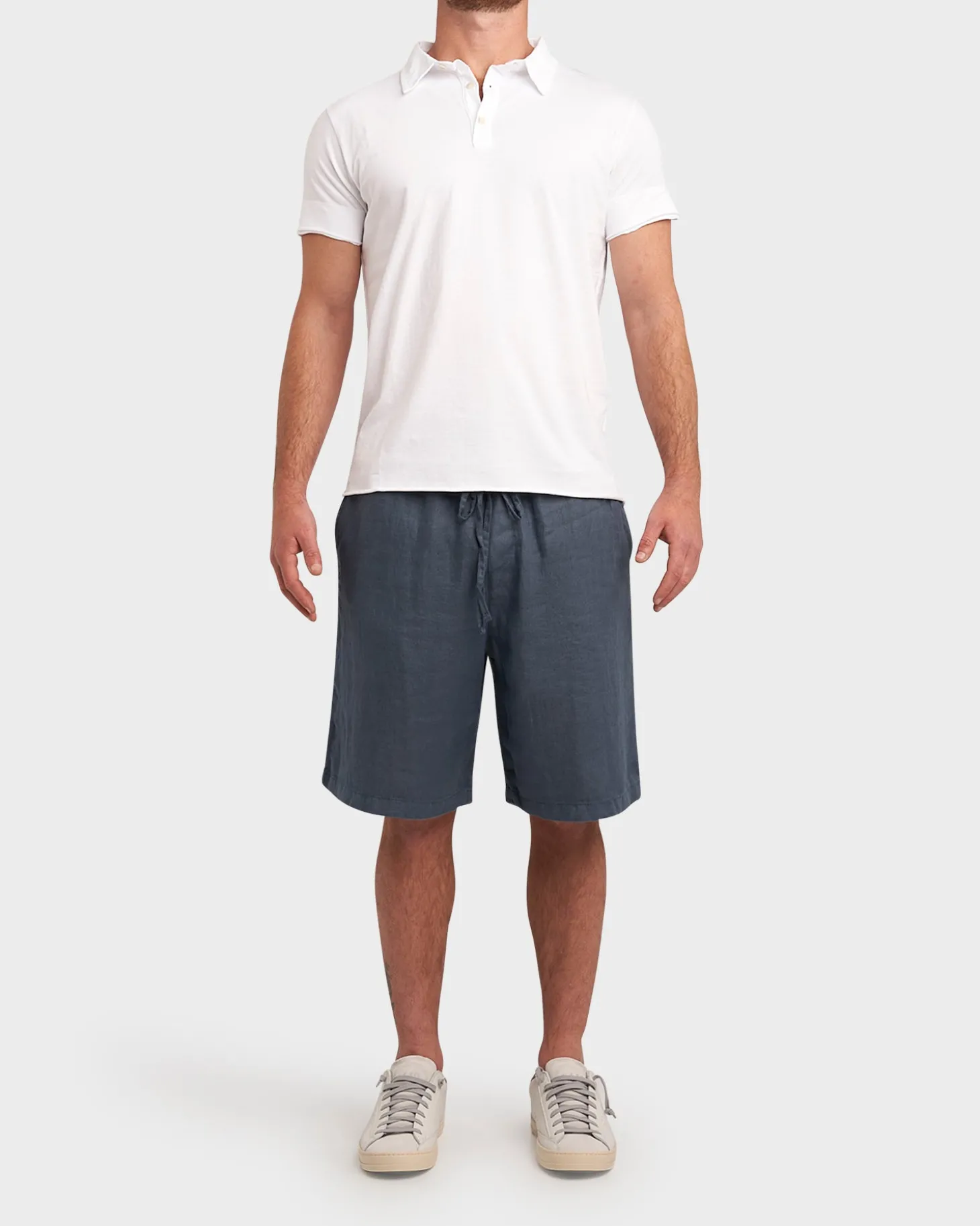 White Cotton Polo Shirt