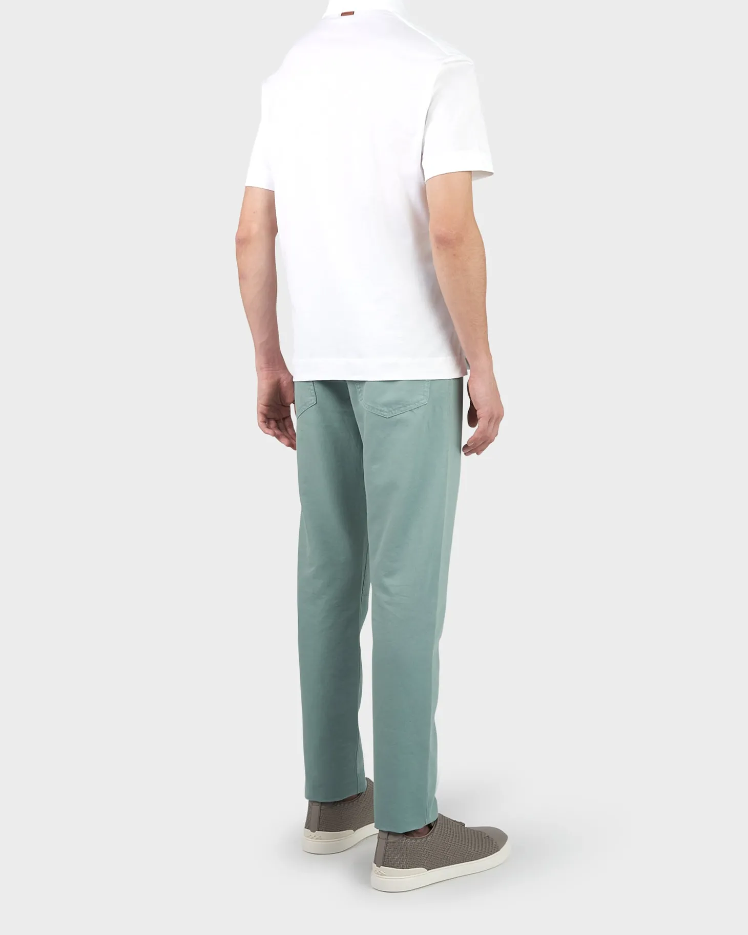 White Cotton Polo Shirt