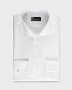 White Cotton Poplin Shirt