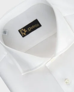 White Cotton Poplin Shirt