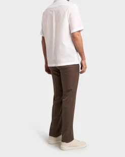 White Cotton Seersucker Shirt