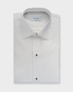 White Honeycomb Dinner Shirt