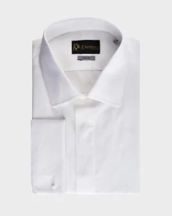 White Marcella Bib Dinner Shirt
