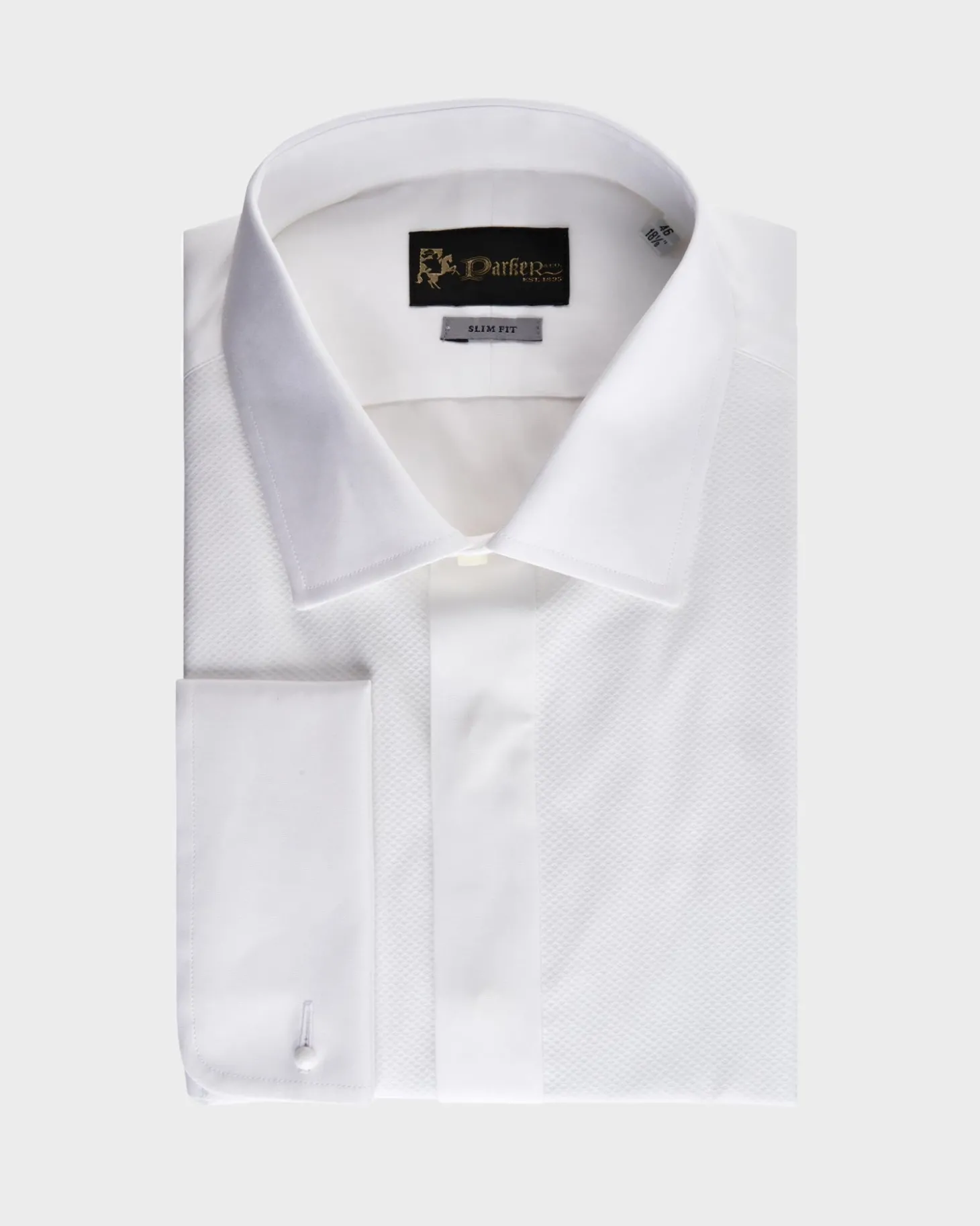 White Marcella Bib Dinner Shirt