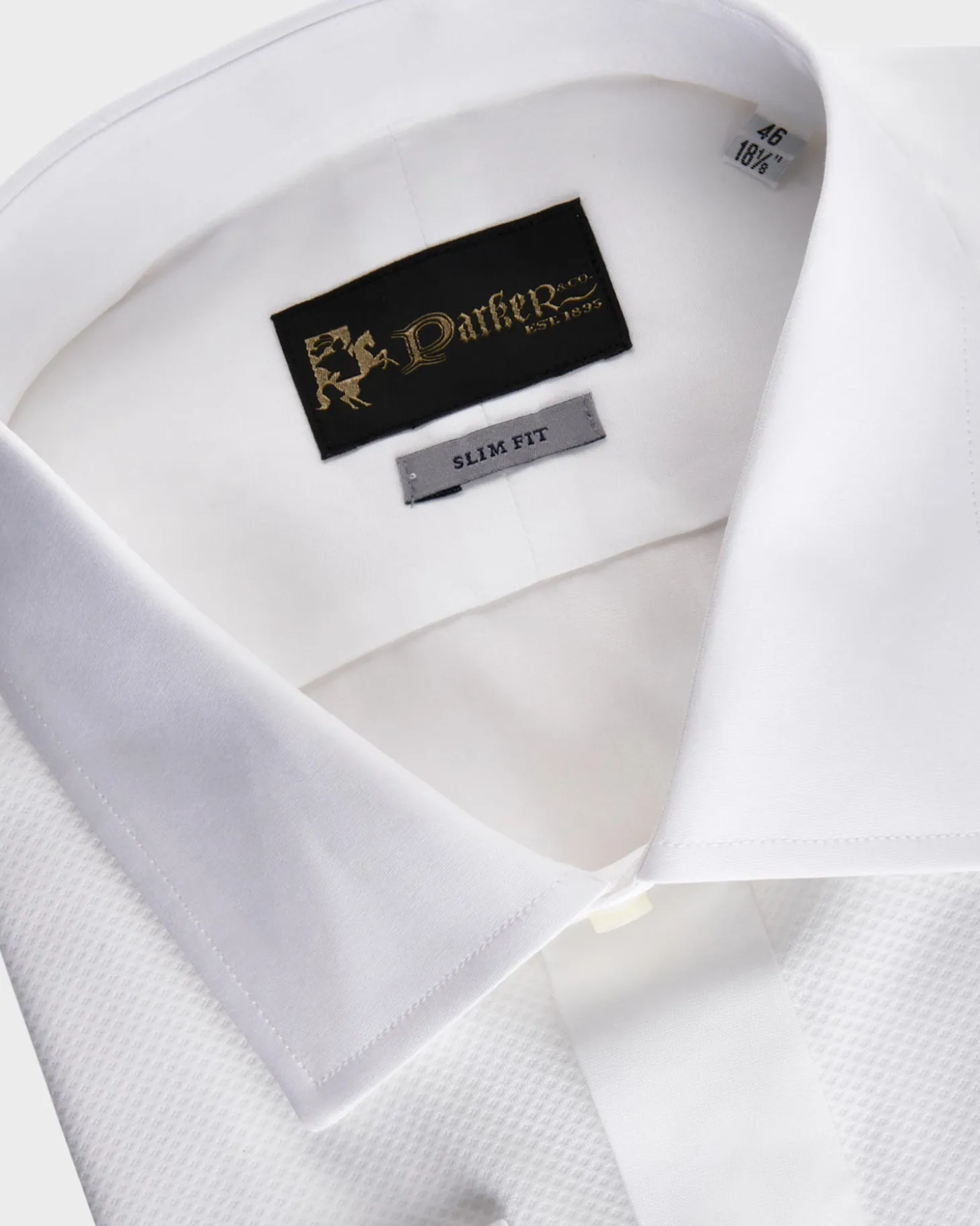 White Marcella Bib Dinner Shirt