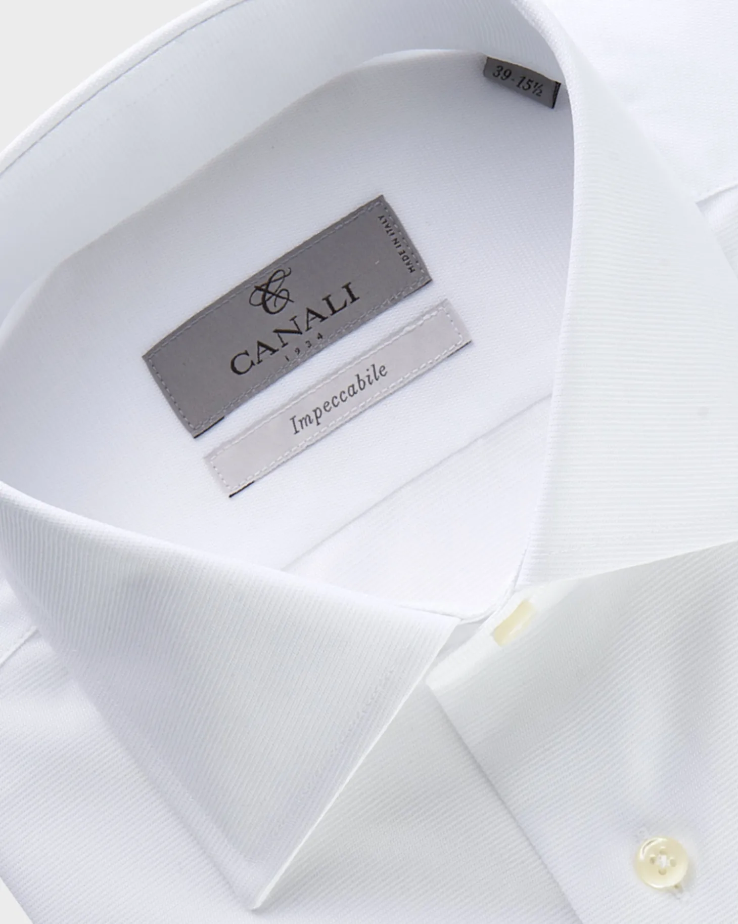 White Micro Stripe Impeccabile Cotton Shirt