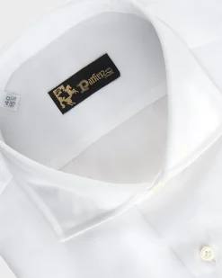 White Microstructure Cotton Shirt